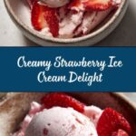 Creamy Strawberry Ice Cream with Fresh Chunks Recipe