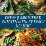 Smothered Chicken with Creamed Spinach Recipe