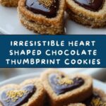 Heart Shaped Chocolate Thumbprint Cookies Recipe