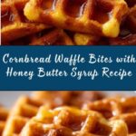 Cornbread Waffle Bites with Honey Butter Syrup Recipe