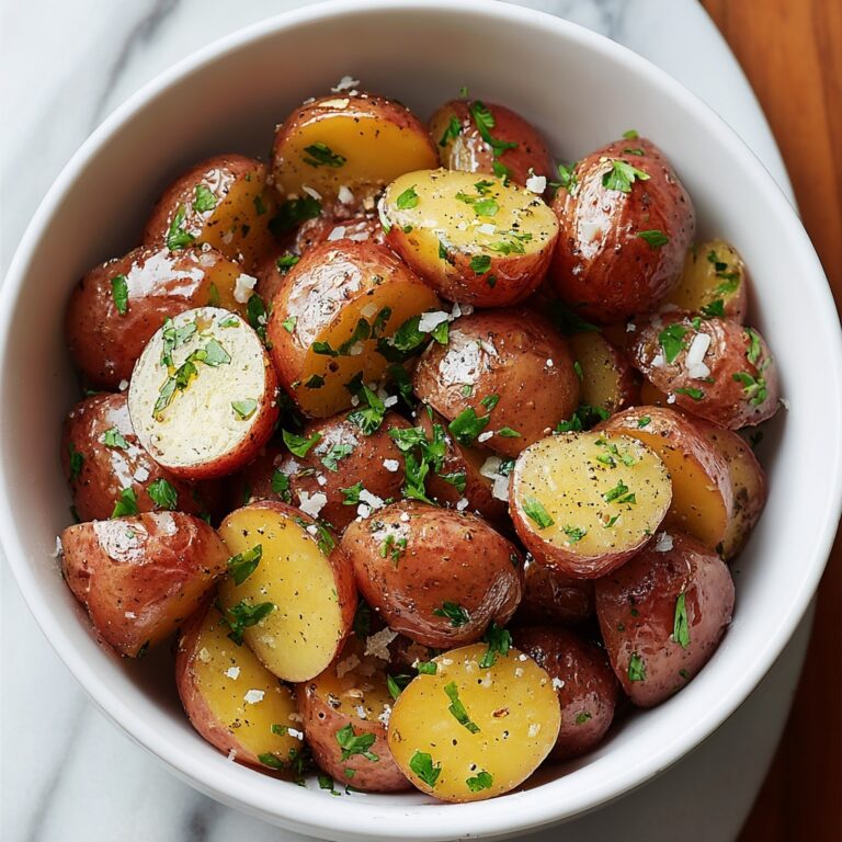 Slow Cooker Garlic Herb Potatoes with Parmesan Recipe
