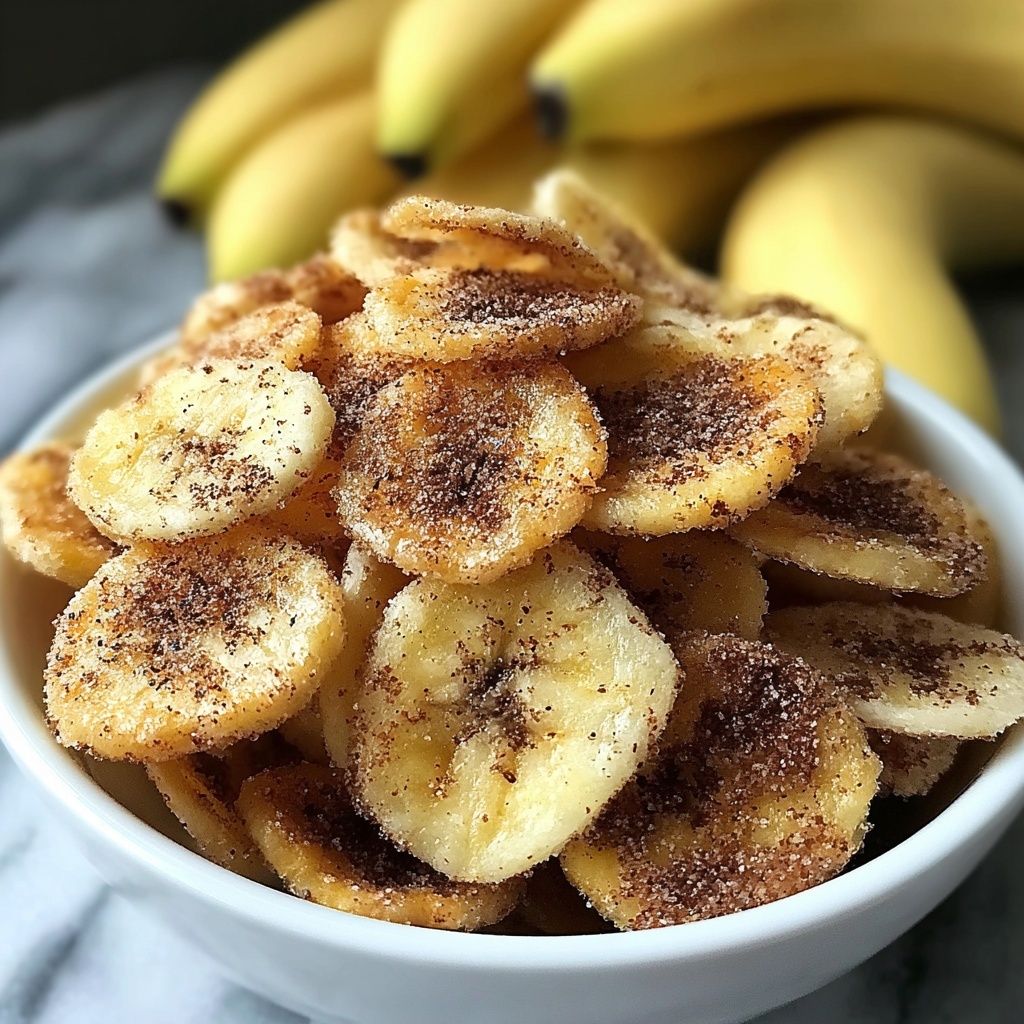 Cinnamon Sugar Banana Chips: A Delicious and Healthy Snack Recipe - Recipe Image