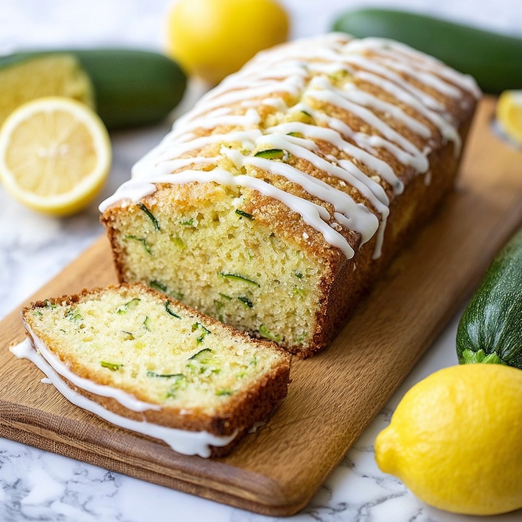 Lemon Zucchini Bread with Lemon Glaze Recipe - Recipe Image