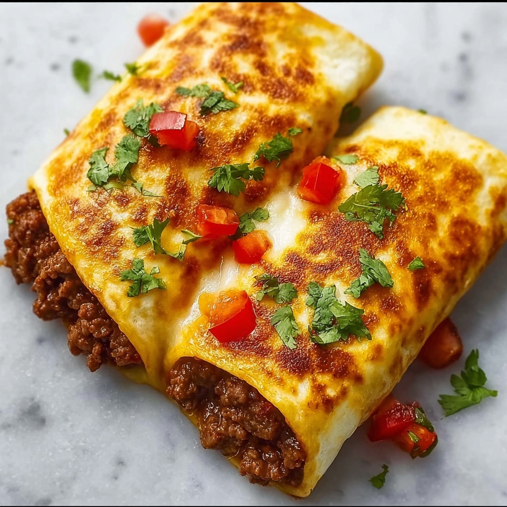 Beef and Cheese Chimichangas Recipe - Recipe Image