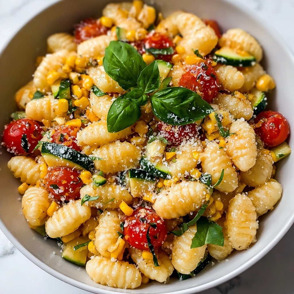 Summer Cavatelli with Corn, Tomatoes, and Zucchini Recipe - Recipe Image