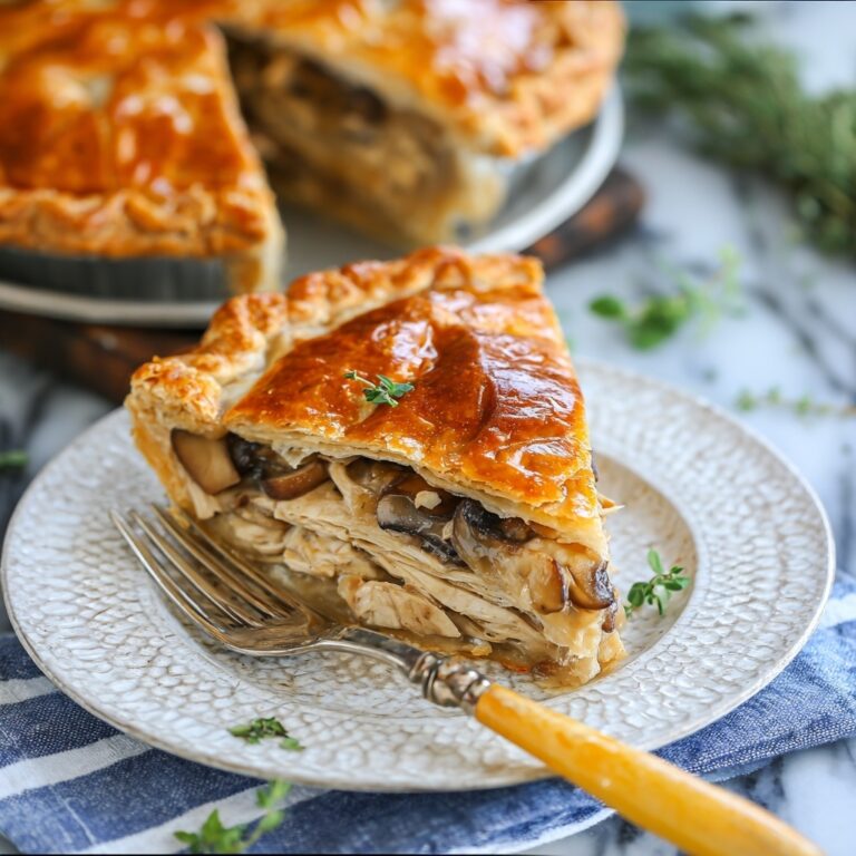 Savory Chicken and Mushroom Puff Pastry Delight Recipe