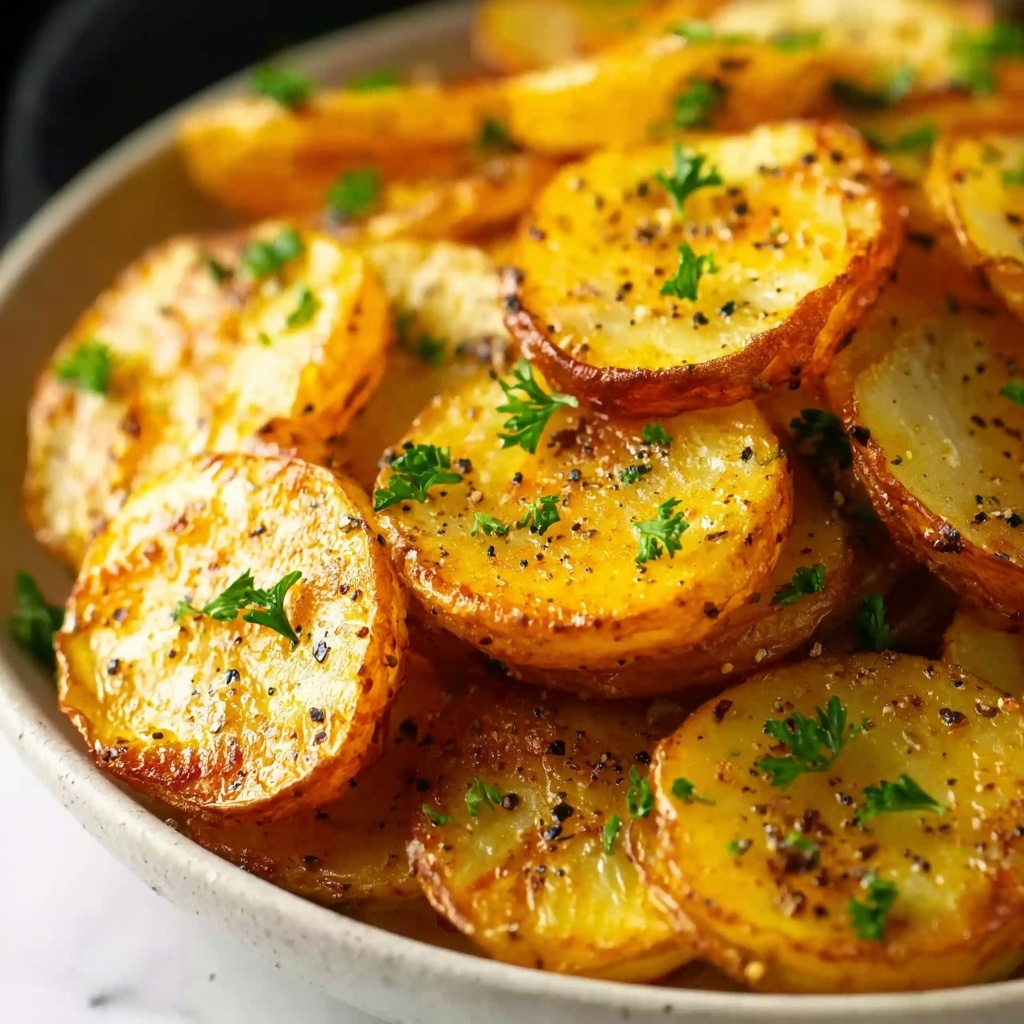 Crispy Air Fryer Sliced Potatoes Recipe - Recipe Image