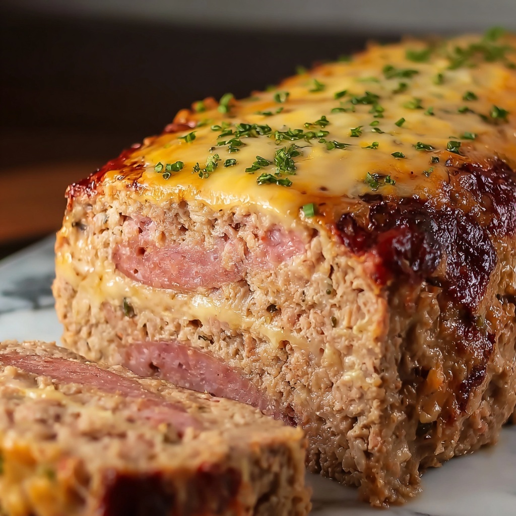 Low Carb Chicken Cordon Bleu Meatloaf Recipe - Recipe Image