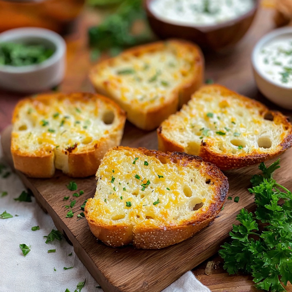 Air Fryer Garlic Bread Recipe - Recipe Image