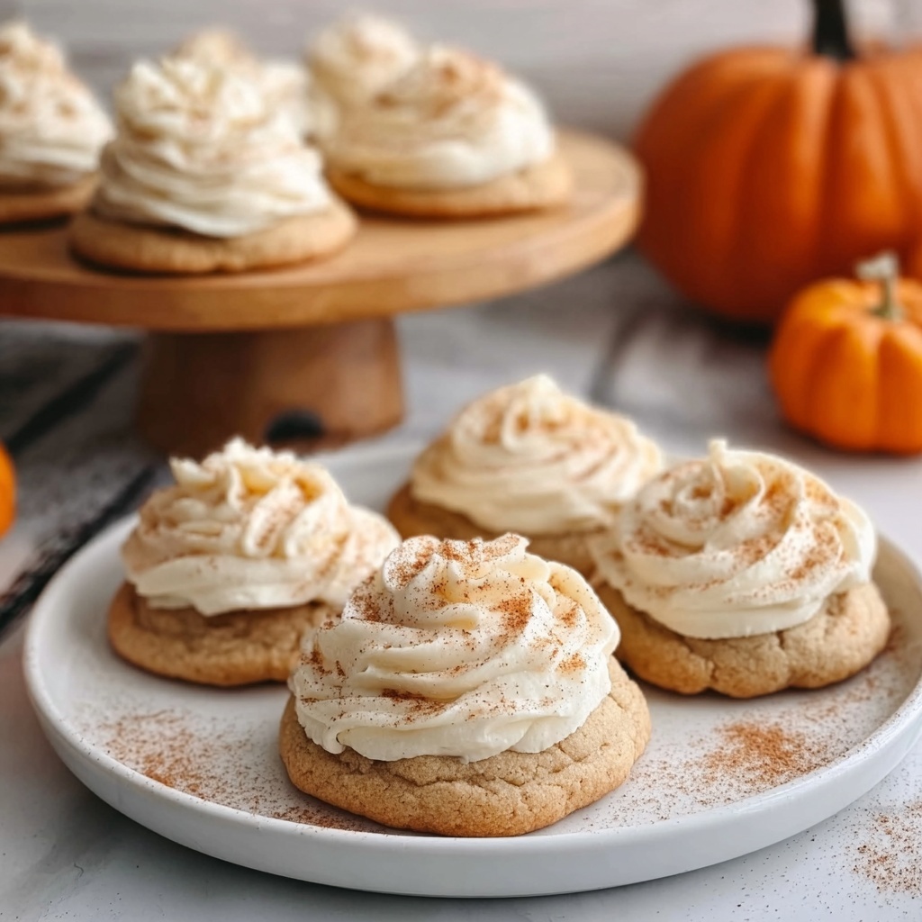 Soft Pumpkin Cookies with Cream Cheese Frosting Recipe - Recipe Image