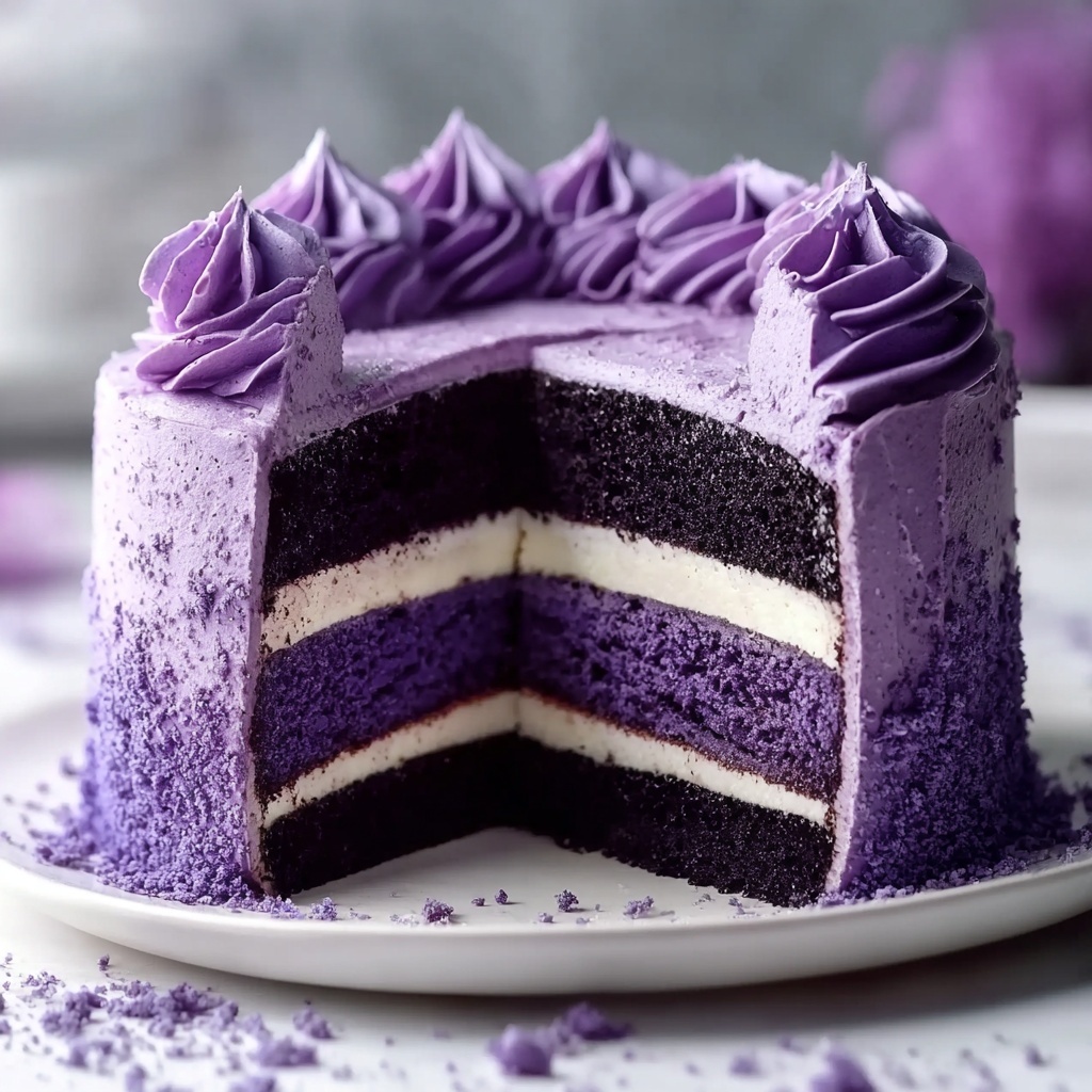 Royal Purple Velvet Cake Recipe - Recipe Image