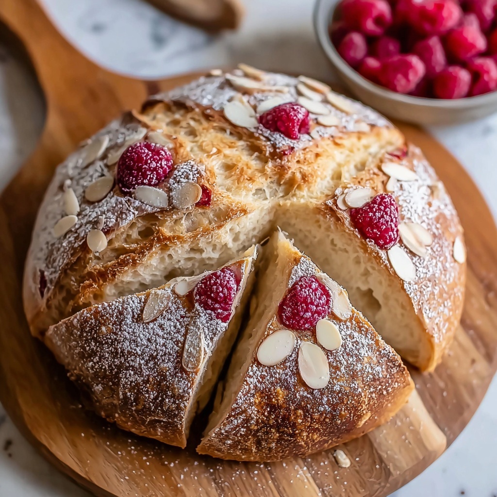 Sourdough White Chocolate and Raspberry Bread Recipe - Recipe Image