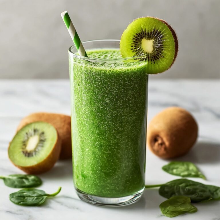 Refreshing Kiwi and Spinach Smoothie for a Vibrant Boost Recipe