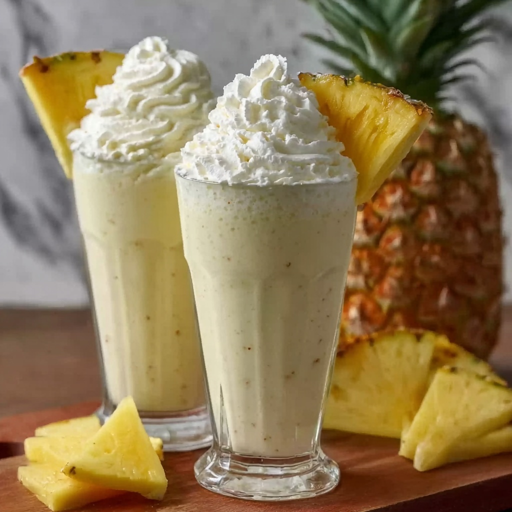 Pina Colada Milkshake Recipe - Recipe Image