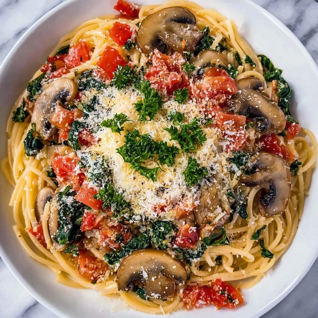 One-Pot Vegetarian Spaghetti Recipe - Recipe Image