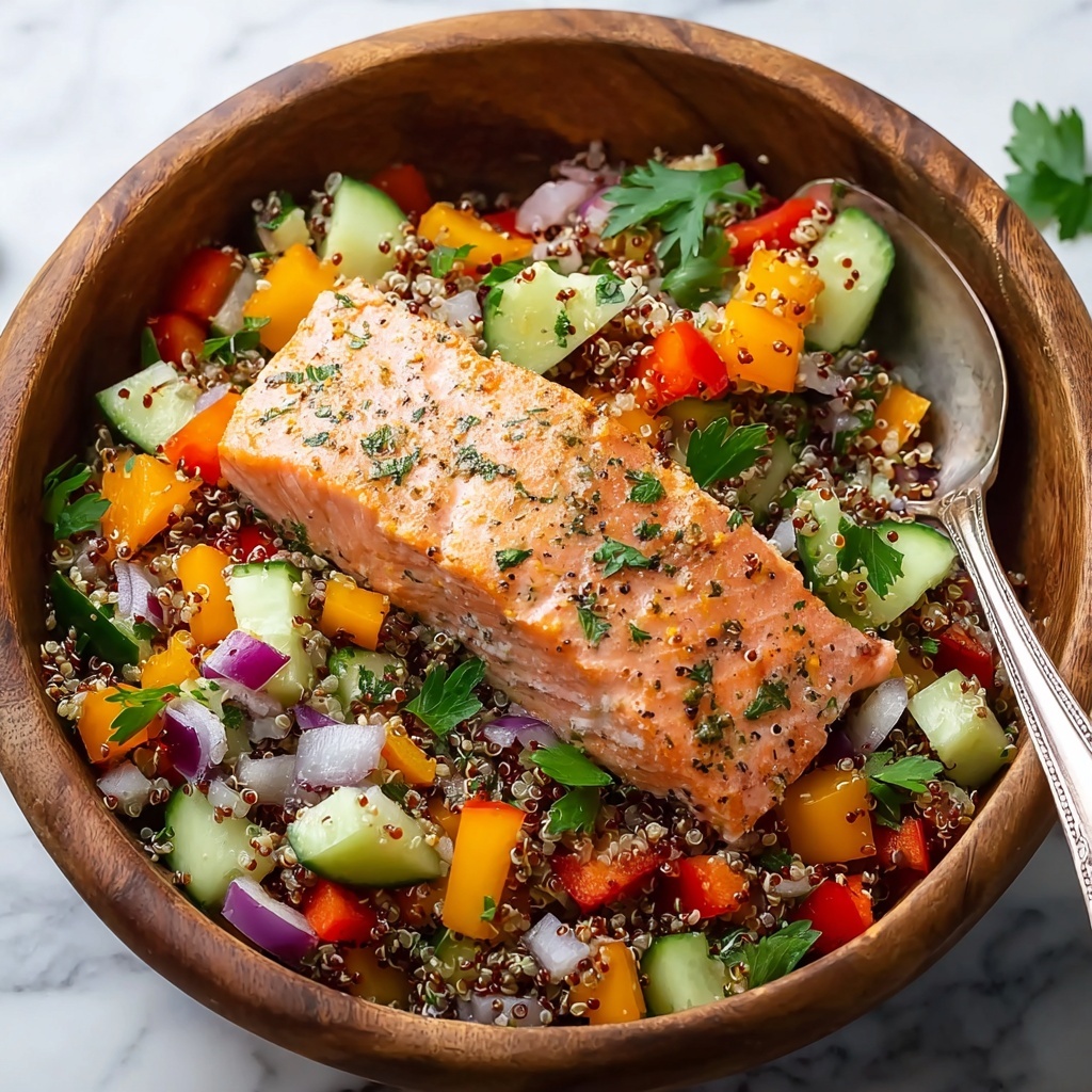 Greek Salmon Quinoa Salad Recipe - Recipe Image