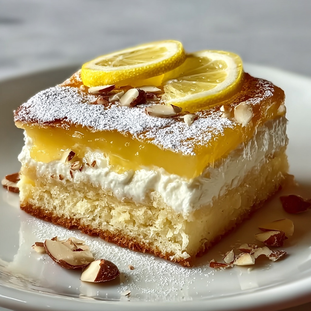 Flourless Ricotta Lemon Almond Cake Slice – Gluten-Free Dessert Recipe - Recipe Image
