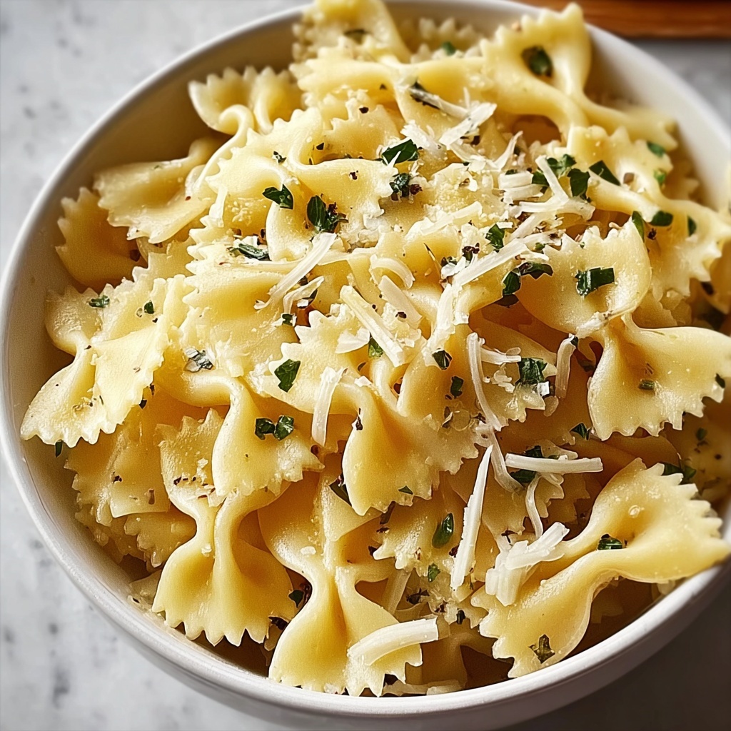 Garlic Parmesan Pasta Recipe - Recipe Image