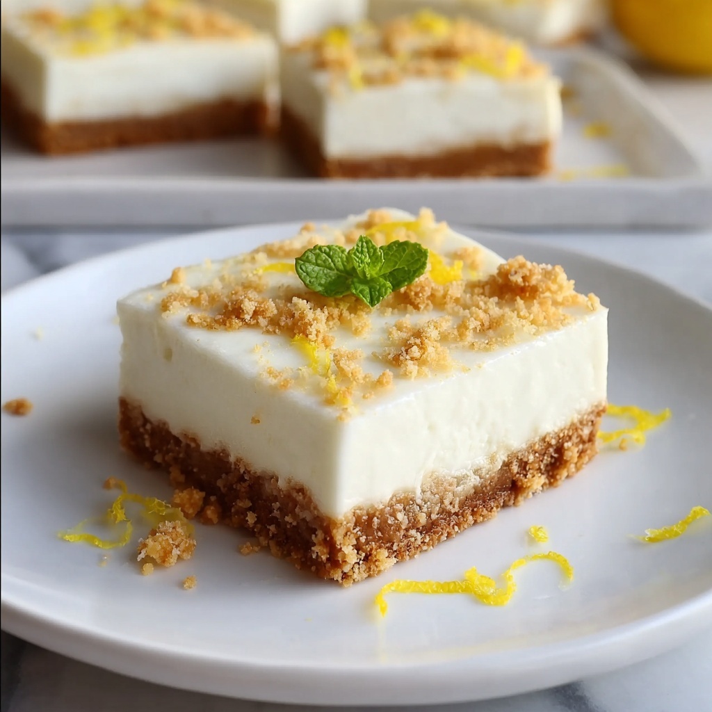 Lemon Cheesecake Bars Recipe - Recipe Image