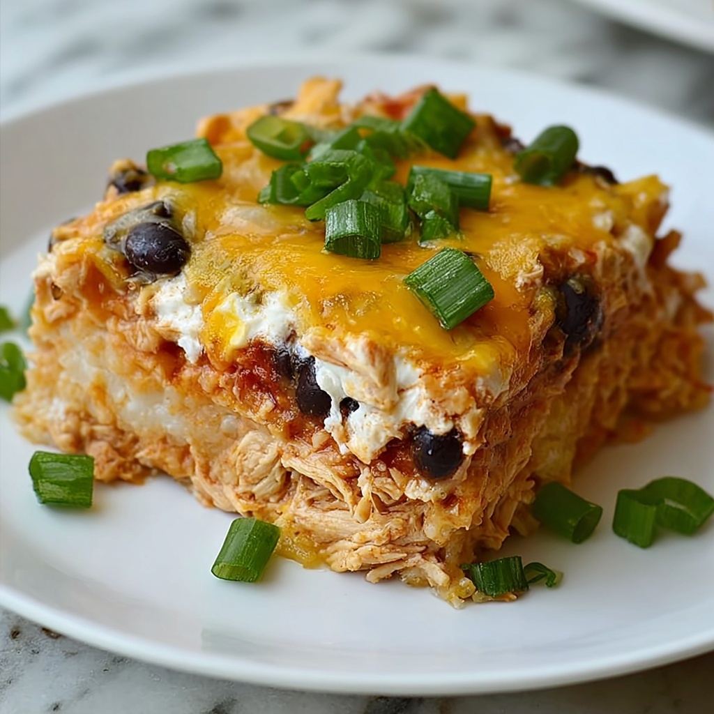 Healthy Chicken Taco Casserole Recipe - Recipe Image