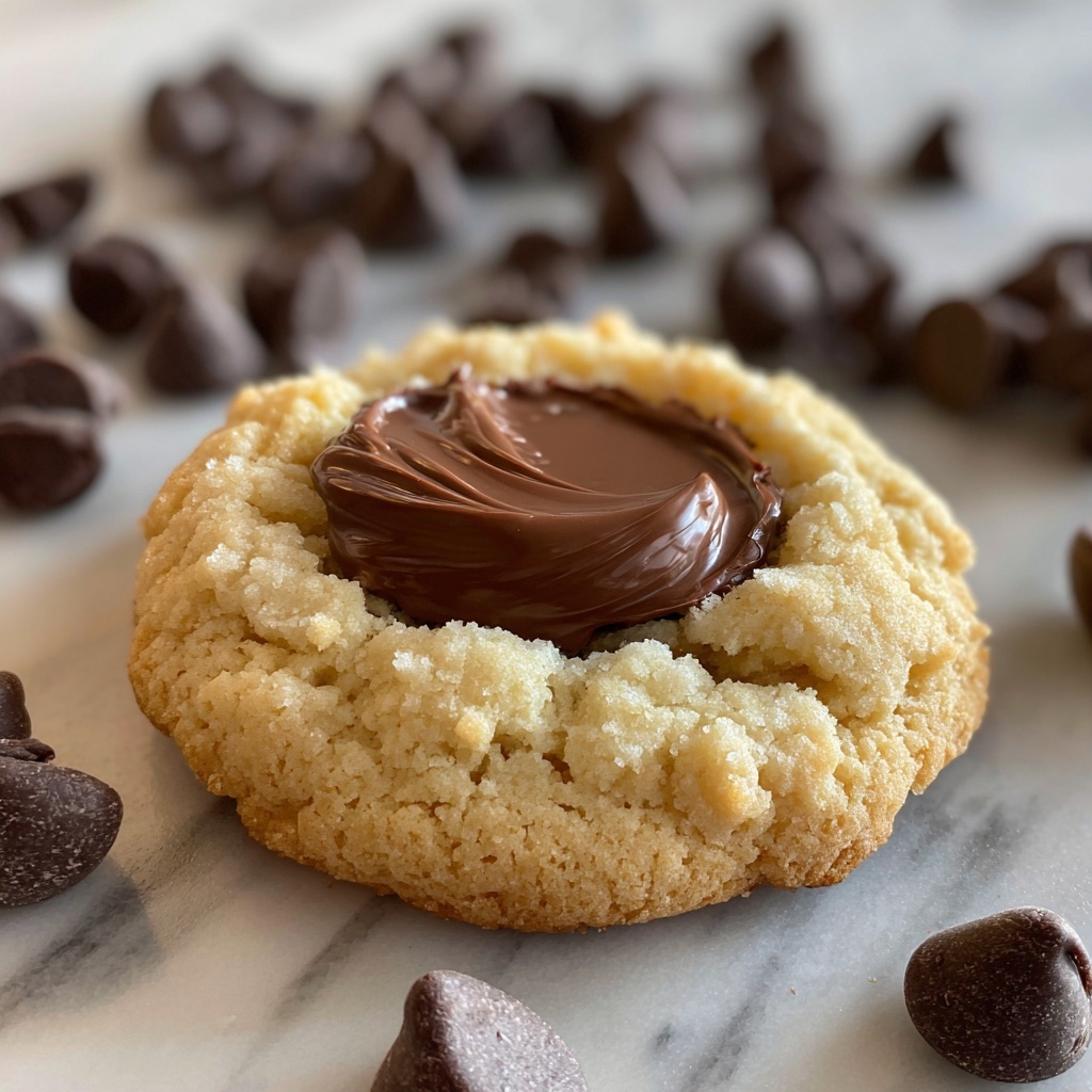 Chocolate Filled Cookies with Gooey Hazelnut Center Recipe - Recipe Image