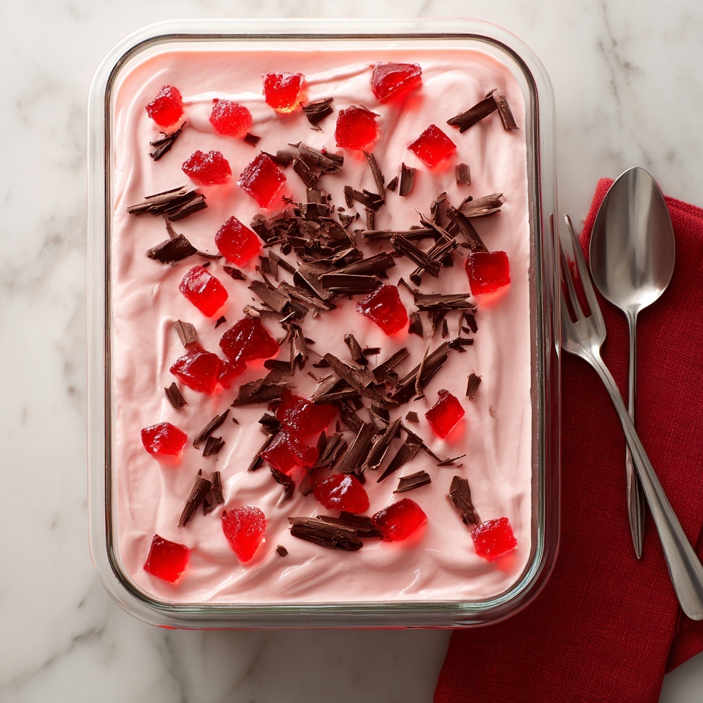 Cherry Dr. Pepper Cake with Cherry Frosting and Chocolate Shavings Recipe - Recipe Image