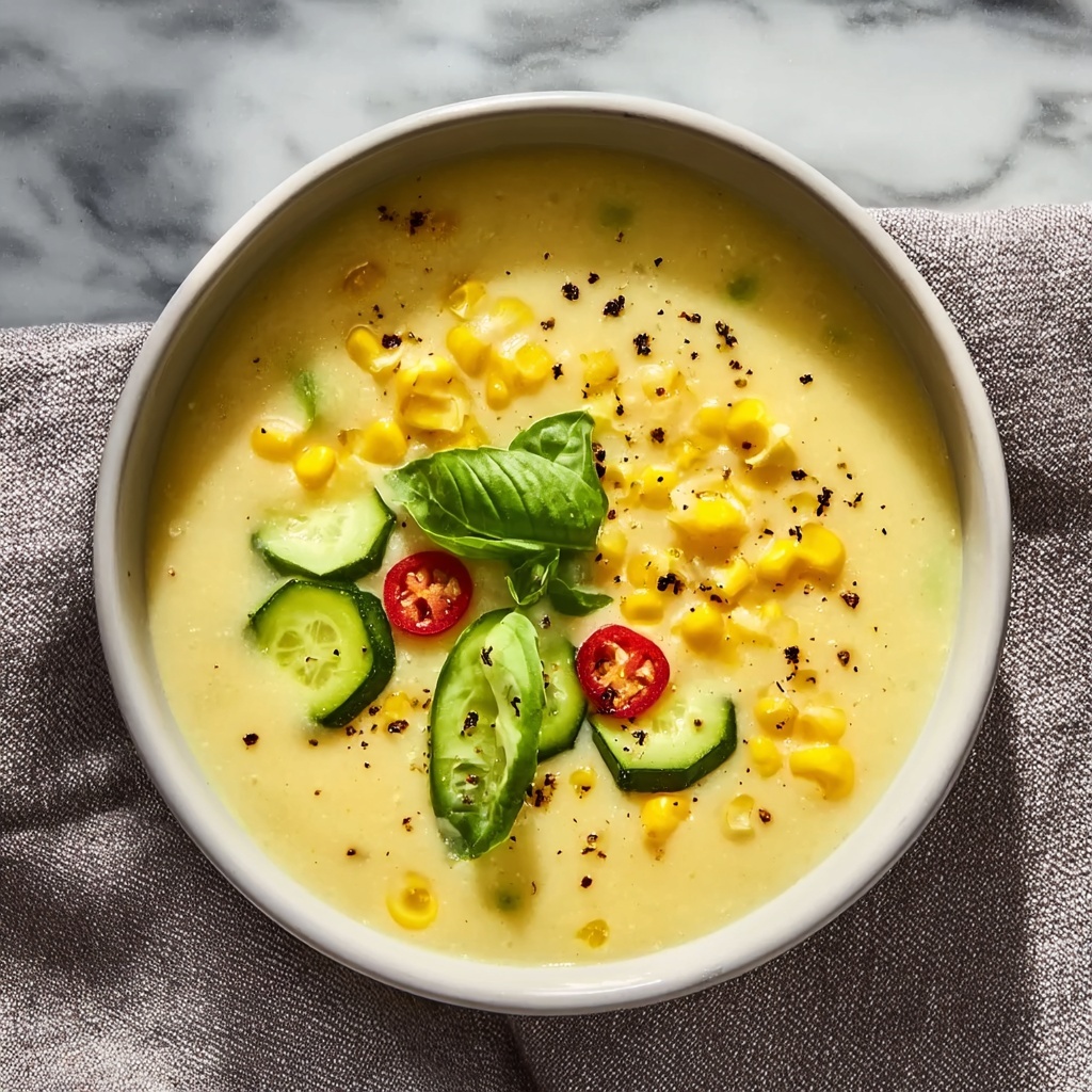 Chilled Summer Corn Soup Recipe - Recipe Image