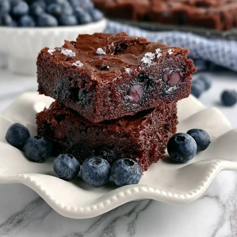 Blueberry Chocolate Chip Brownies Recipe