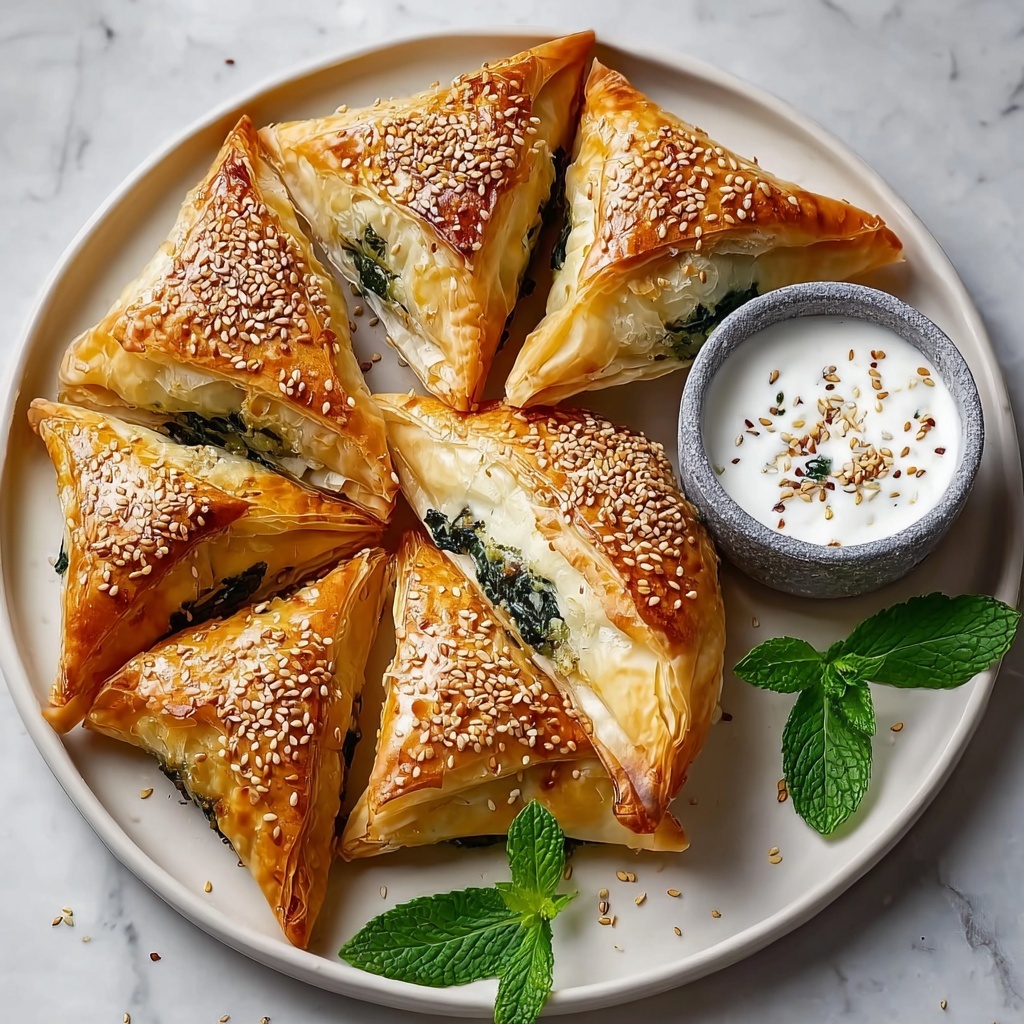 Lebanese Spinach Pies Recipe - Recipe Image