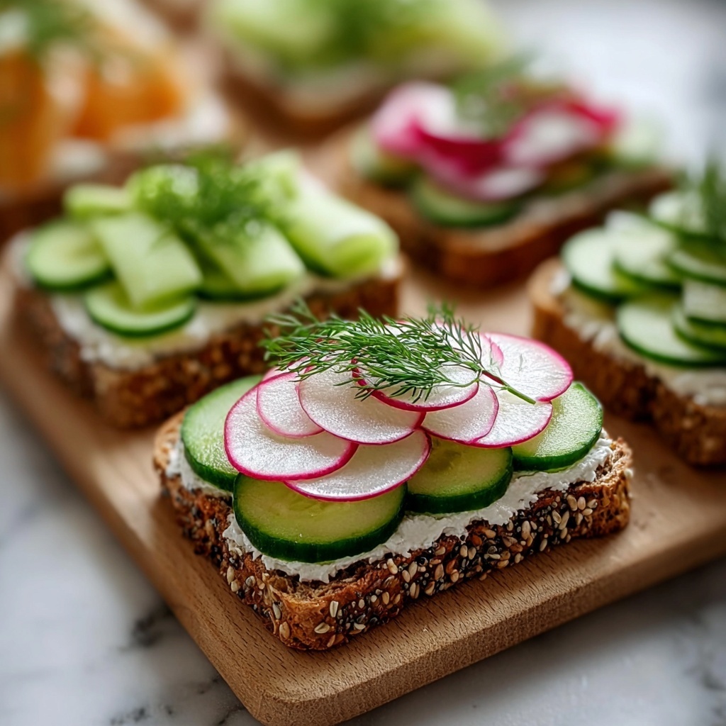 Danish Open-Faced Sandwiches with Pickled Herring Recipe - Recipe Image
