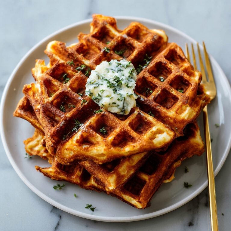 Savory Cheddar Chive Waffles Recipe