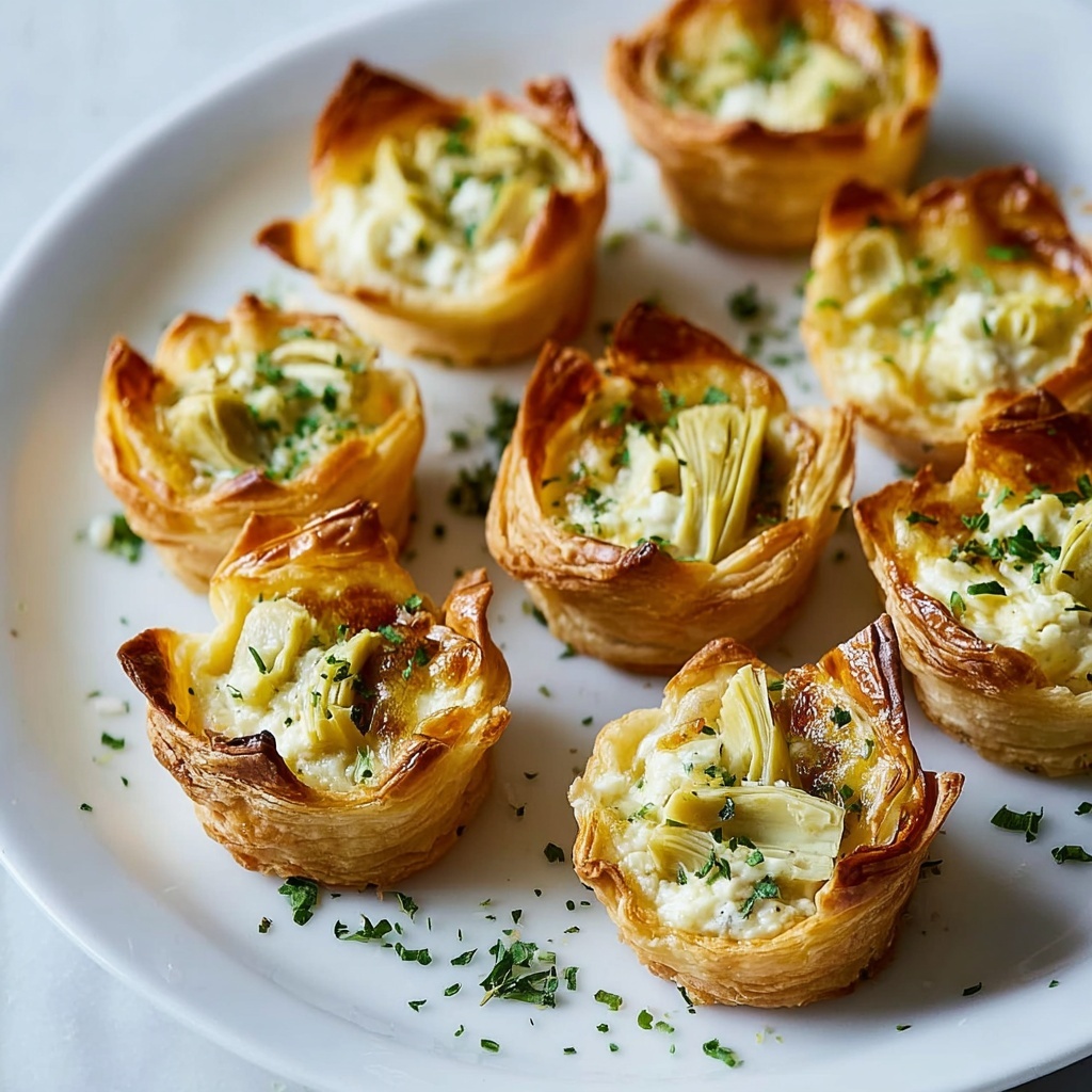 Creamy Artichoke Dip Bites Recipe - Recipe Image