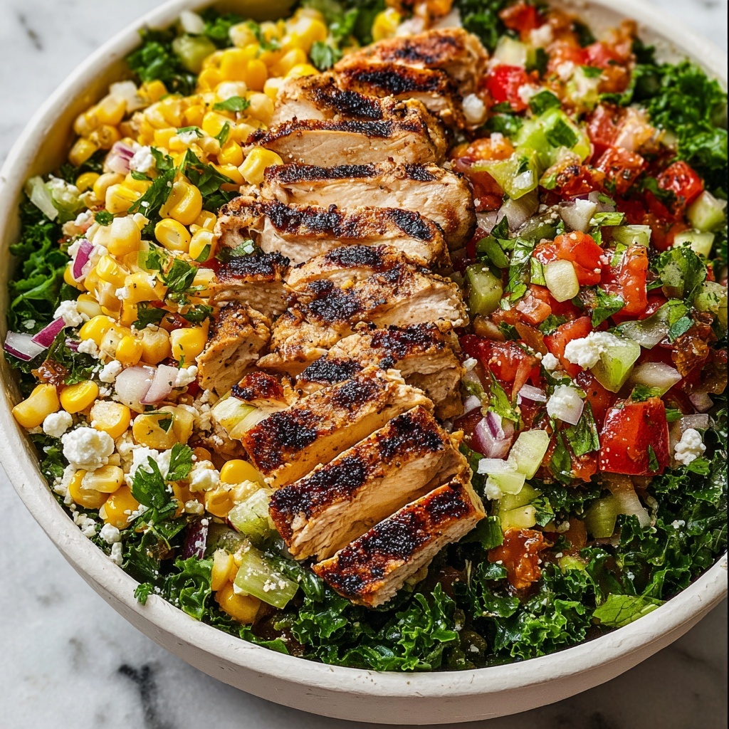 Grilled Mexican Corn Chicken Salad Recipe - Recipe Image