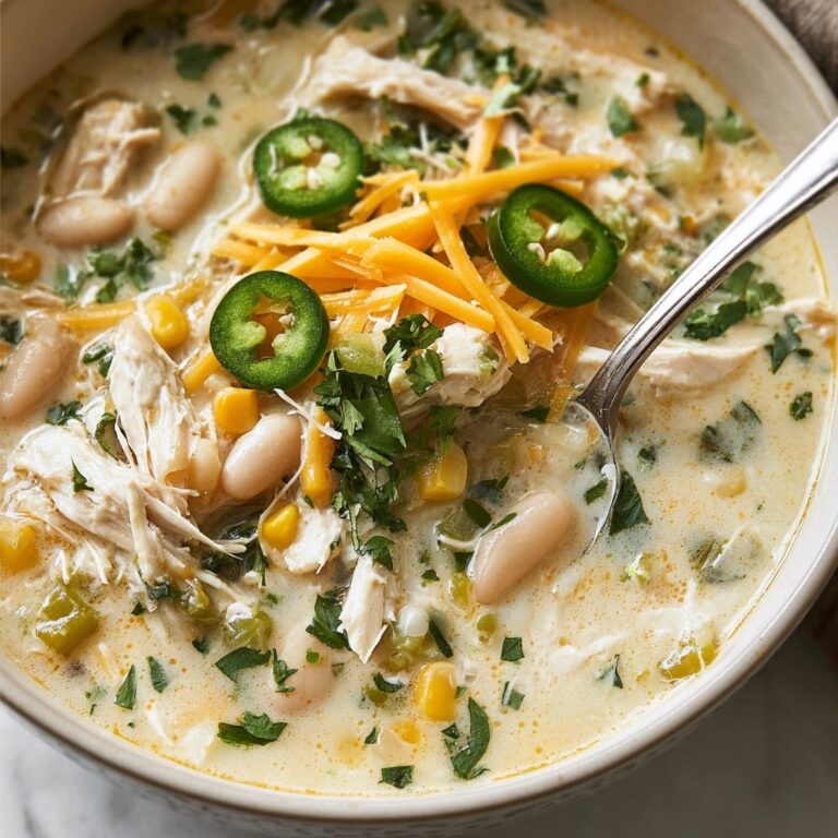 Creamy Crockpot White Chicken Chili Recipe