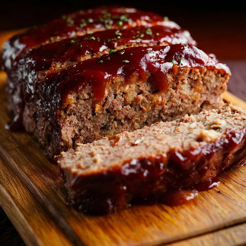 Easy Perfect Brown Sugar Meatloaf for Family Comfort Meals Recipe - Recipe Image