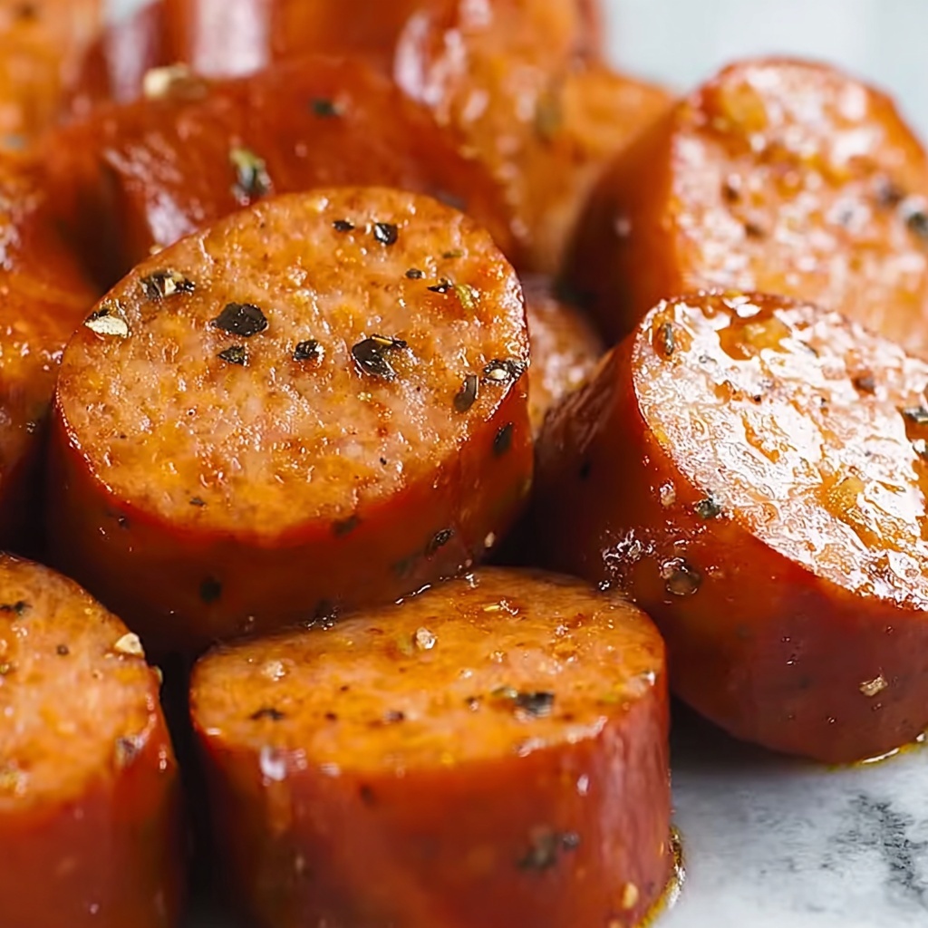 Slow Cooker Honey Mustard Kielbasa Bites Recipe - Recipe Image