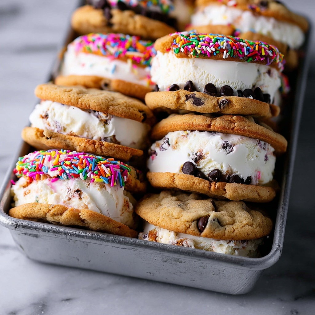 Ice Cream Cookie Sandwiches Recipe - Recipe Image