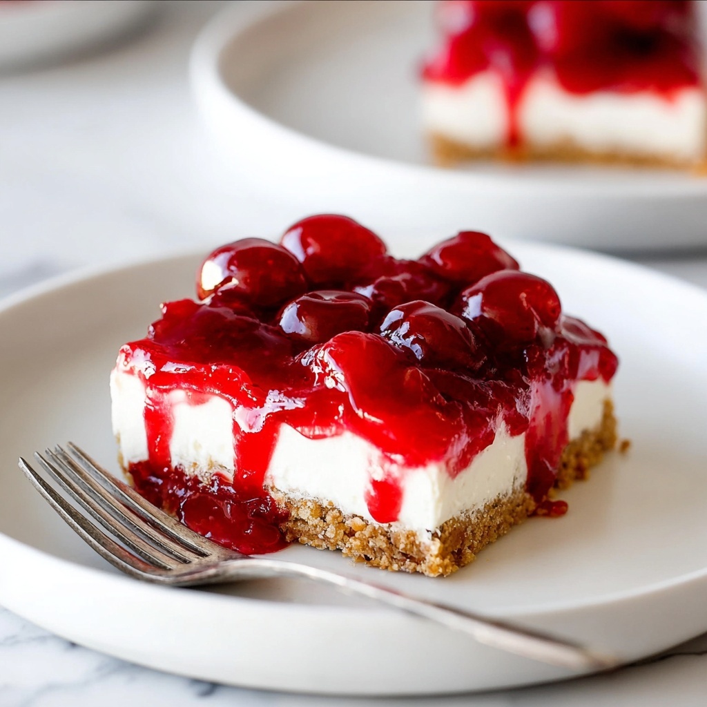 Cherry Delight No-Bake Cheesecake Recipe - Recipe Image