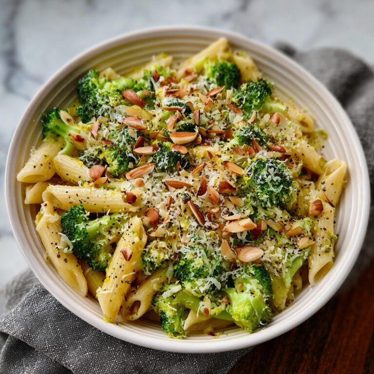 Warm Broccoli, Almond & Lemon Pasta Recipe