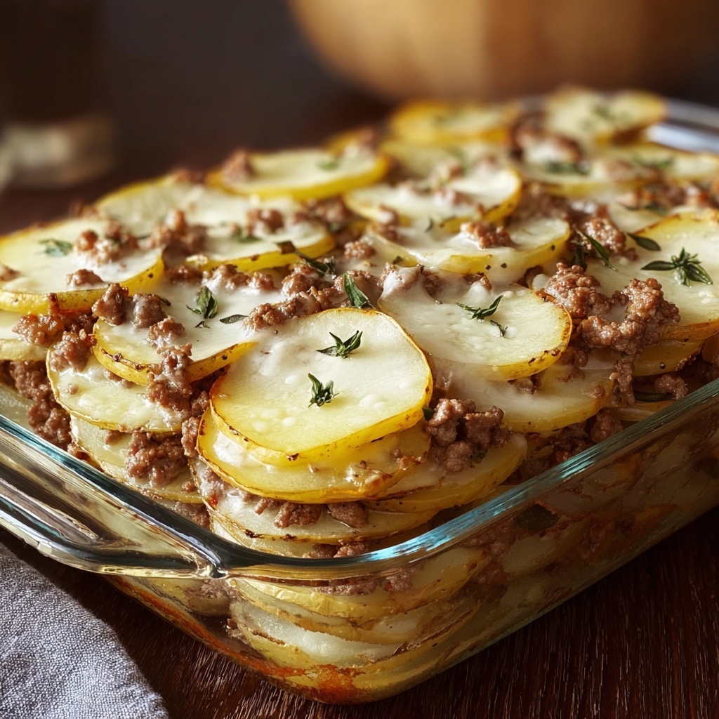 Meat & Potato Casserole Recipe - Recipe Image