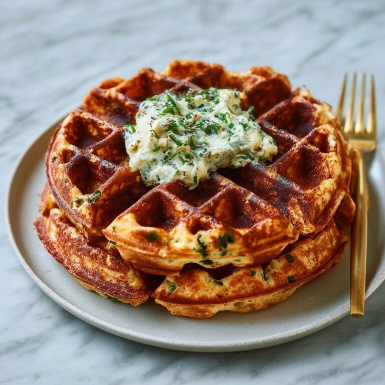 Savory Cheddar Chive Waffles Recipe