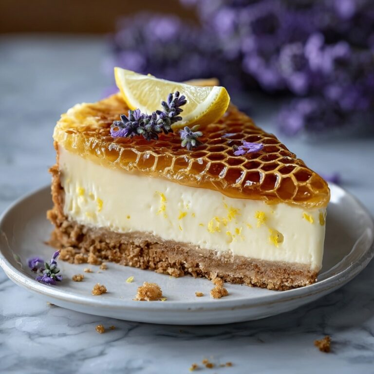 Lemon Lavender Cheesecake with Honeycomb Recipe