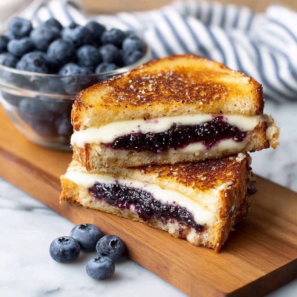 Blueberry and Goat Cheese Grilled Cheese Sandwich Recipe - Recipe Image