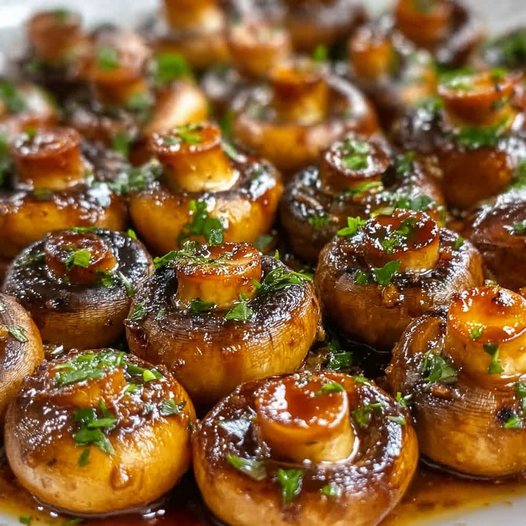 Honey and Garlic Roasted Mushrooms Recipe - Recipe Image