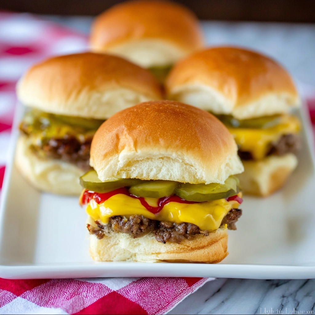 Cheeseburger Sliders Recipe - Recipe Image