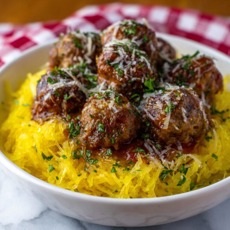 Spaghetti Squash & Meatballs: A Flavorful Delight Recipe