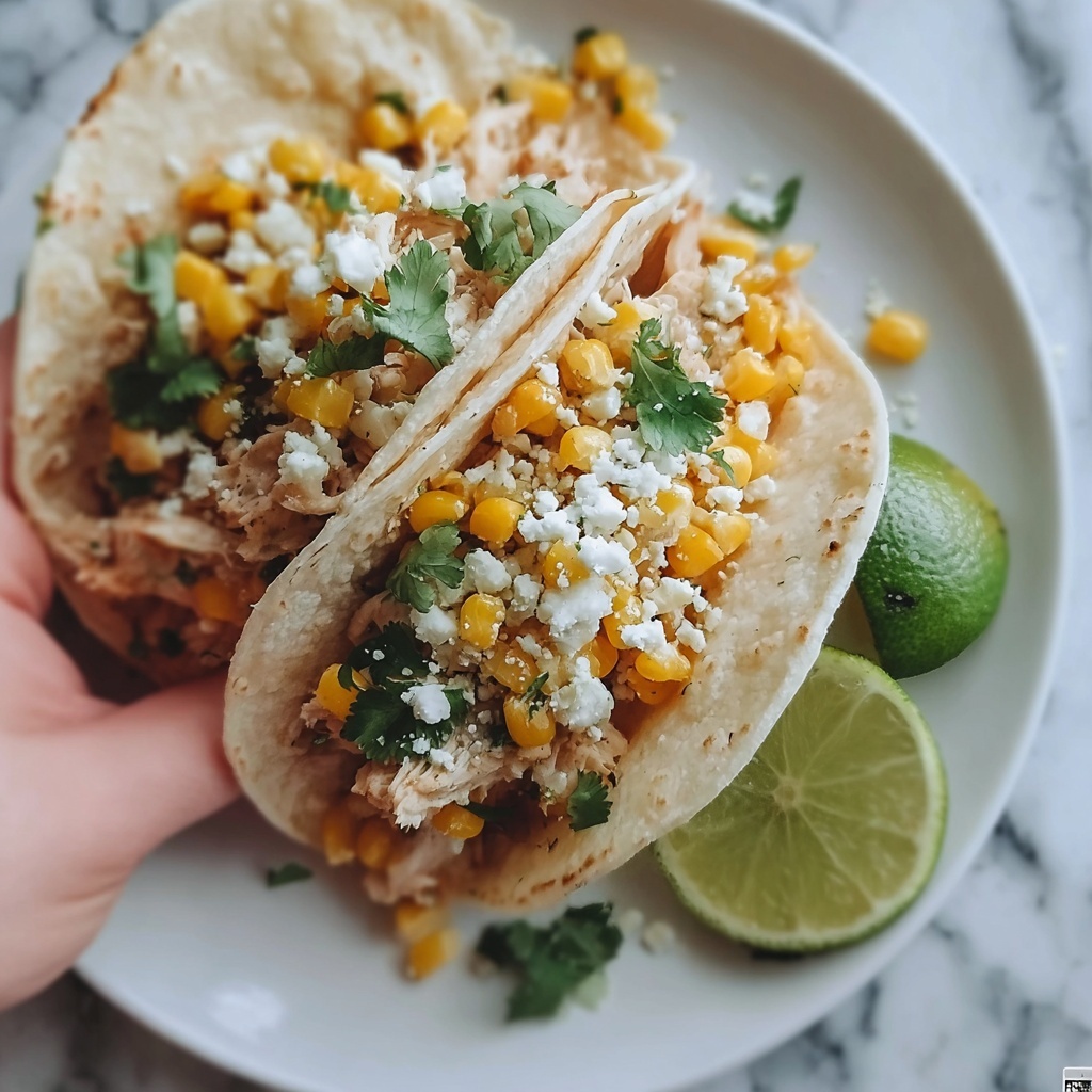 Fried Chicken Street Corn Tacos Recipe - Recipe Image