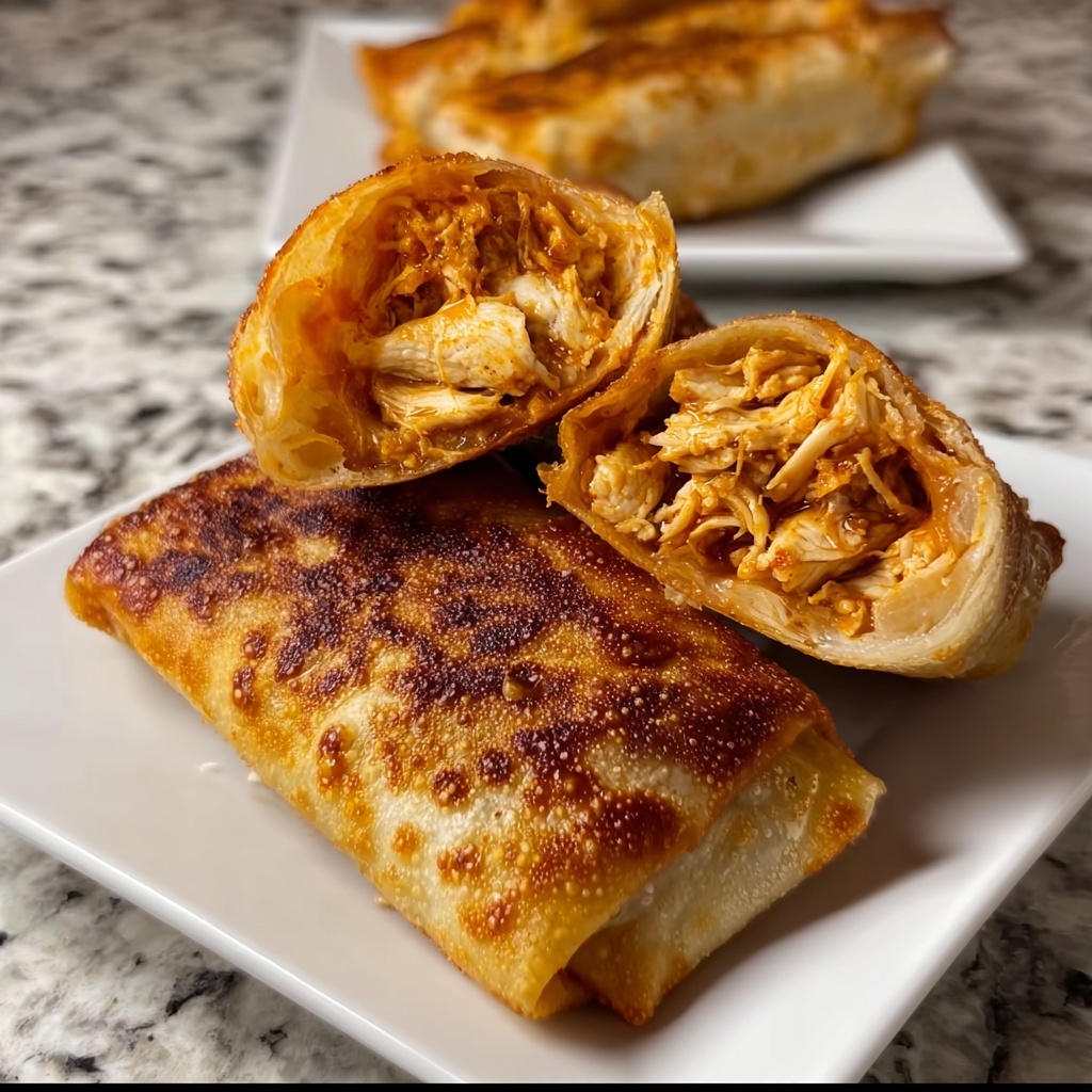 Air Fryer Buffalo Chicken Egg Rolls Recipe - Recipe Image