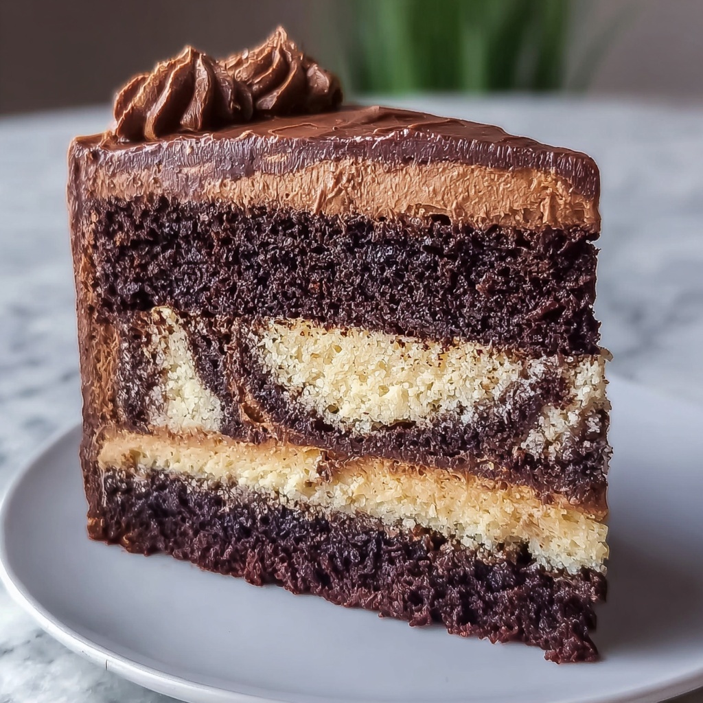 Chocolate Cake with Edible Cookie Dough Filling Bliss Recipe - Recipe Image