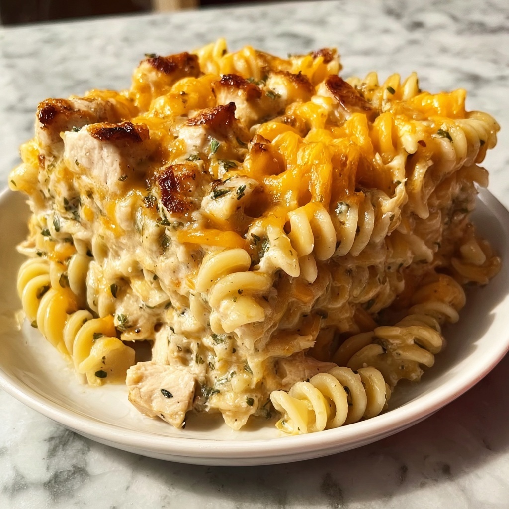 One Pot Cheddar Ranch Chicken and Sausage Rotini Bliss Recipe - Recipe Image